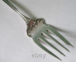 Sterling Silver American Antique Serving Fork, International Company Hallmarked