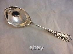 Sterling Silver Casserole Spoon with Bright Cut Design in Bowl (#2047)
