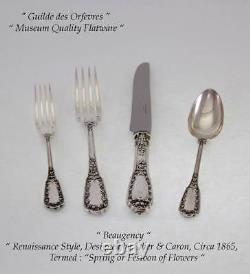 Sterling Silver Flatware 5-pc Place-Setting, 33- Beaugency