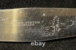 Sterling Silver Flatware Georg Jensen Acorn Dinner Knife Short Handle Bumps