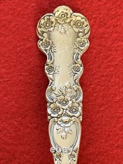 Sterling Silver Gorham Buttercup Goldwash Large Solid Berry Casserole Spoon