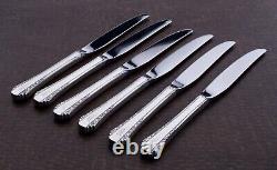 Sterling Silver Handled 9 Place Knifes Monogram 6 pc's