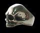Sterling Silver Keith Richards Skull Ring All Sizes Brush Or Shiny Finish