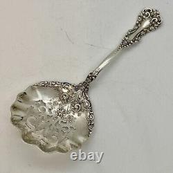 Sterling Silver Pierced Serving Spoon Candy Nut