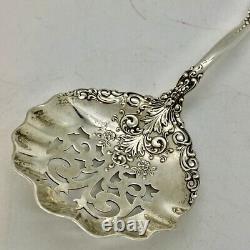 Sterling Silver Pierced Serving Spoon Candy Nut