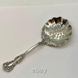 Sterling Silver Pierced Serving Spoon Candy Nut