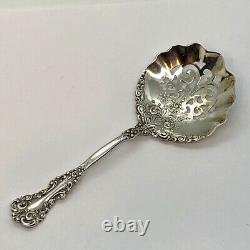 Sterling Silver Pierced Serving Spoon Candy Nut