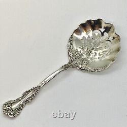 Sterling Silver Pierced Serving Spoon Candy Nut