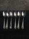 Sterling Silver Set Of 6 Spoons Portland By Whiting Mono W 122.6 Grams