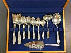 Sterling Silver Shreve and Co. Set 65 Piece silverware Set with Box