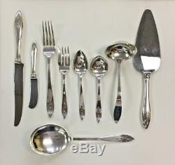 Sterling Silver Shreve and Co. Set 65 Piece silverware Set with Box