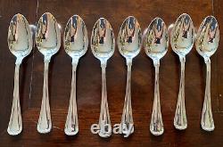 Sterling Silver Teaspoons 5 Set of 8 No Mono 247.8 Grams or 8.7 Oz free Shippin