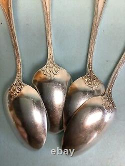 Sterling Silver Teaspoons by Durgin Silver Company 4 Pcs. 5 3/4 L