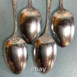Sterling Silver Teaspoons by Durgin Silver Company 4 Pcs. 5 3/4 L