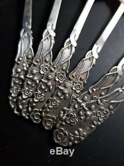 Sterling Silver lot of vintage coffee spoons 6 pcs 75 gr