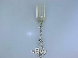 Sterling WHITING Salad Fork LILY 1902 with pat date $95 each