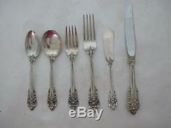 Stunning Wallace Grand Baroque Sterling Silver Flatware Set With 89 Pieces