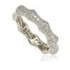 Suzy Levian Sterling Silver Cubic Zirconia Eternity Band