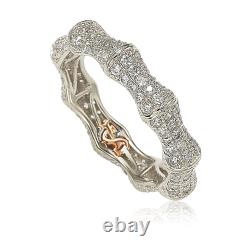 Suzy Levian Sterling Silver Cubic Zirconia Eternity Band