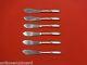 Sweetheart Rose By Lunt Sterling Silver Trout Knife Set 6pc. Hhws Custom 7 1/2