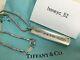 Tiffany & Co. 1837 Bar Pendant Necklace Sterling Silver 925 Withporch Dhl