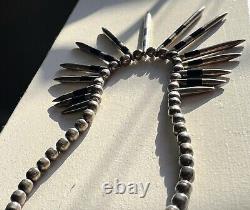 Taxco William Spratling Style Sterling Silver 925 Mexico'Needle Necklace