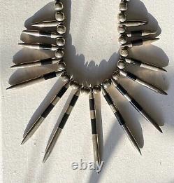 Taxco William Spratling Style Sterling Silver 925 Mexico'Needle Necklace