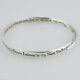 The Lord's Prayer Mobius Bangle Bracelet 925 Sterling Silver Bible Cross New