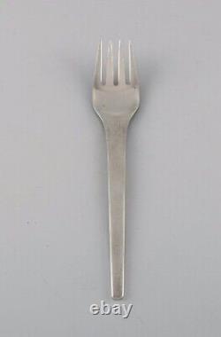 Three Georg Jensen Caravel dinner forks in sterling silver