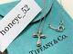 Tiffany & Co. Elsa Peretti Cross Sterling Silver 925 Necklace Pendant Withporch