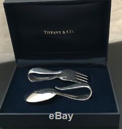 Tiffany & Co. Loop handle Sterling Silver Baby Spoon and Fork set