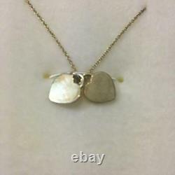 Tiffany & Co. Return to Mini Double Heart Pendant Necklace Sterling Silver H