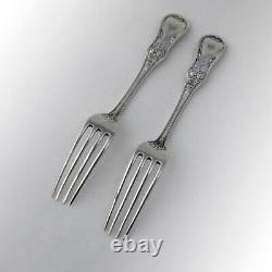 Tiffany Co Saratoga Regular Forks Pair Sterling Silver 1870