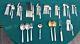 Tiffany & Co Sterling Silver 87 Pieces Hampton Pattern Flatware Set For 8