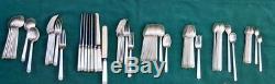 Tiffany & Co Sterling Silver 87 pieces HAMPTON pattern flatware set for 8