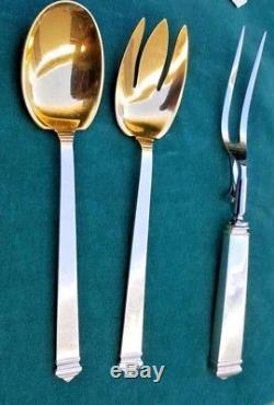 Tiffany & Co Sterling Silver 87 pieces HAMPTON pattern flatware set for 8