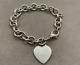 Tiffany & Co. Sterling Silver 925 Return To Heart Charm Tag Bracelet No Box Us