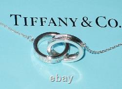 Tiffany & Co Sterling Silver Chain Necklace 1837 Interlocking Circles RRP £345