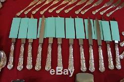 Tiffany & Co Sterling Silver English King Flatware 159 Pc Silverware Set For 24