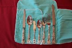 Tiffany & Co Sterling Silver English King Flatware 159 Pc Silverware Set For 24