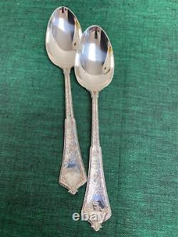 Tiffany & Co Sterling Silver PERSIAN Pair Table Serving Spoons Mono S