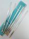 Tiffany & Co. Sterling Silver Set Of 6 Fluted Drinking Straws Rare 8 Long