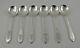 Tiffany Faneuil Sterling Silver Gumbo Spoons 7 1/2 Set Of 6 Withmonogram