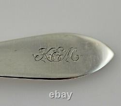 Tiffany Faneuil Sterling Silver Gumbo Spoons 7 1/2 Set of 6 withMonogram