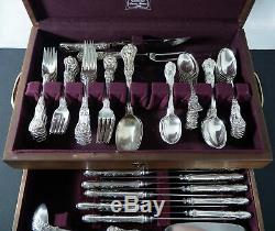 Tiffany and Co. Kings Pattern Sterling silver flatware set with 87pc