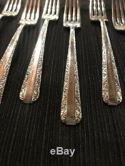 Towle 1934 Candlelight Sterling Silver Flatware Service for 12 No monogram