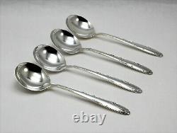 Towle Madeira Sterling Silver Cream Soup Spoons 6 3/8 Set of 4 -No Monogram