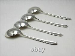 Towle Madeira Sterling Silver Cream Soup Spoons 6 3/8 Set of 4 -No Monogram