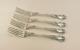 Towle Old Master Sterling Silver Place Forks Set Of 4 7 1/4 No Monogram