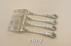 Towle Old Master Sterling Silver Place Forks Set of 4 7 1/4 No Monogram